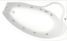 Bas Акриловая ванна Николь 170x100 R с гидромассажем